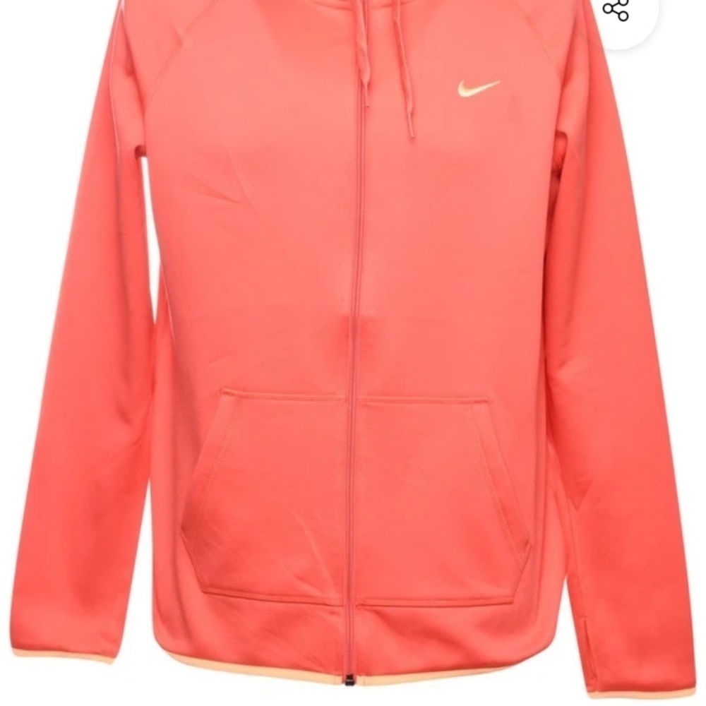 Nike zip-up hoodie/sweatshirt Dri-fit medium active wear gym wear pink/orange​​ - Picture 11 of 12